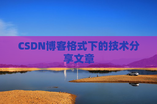 CSDN博客格式下的技术分享文章